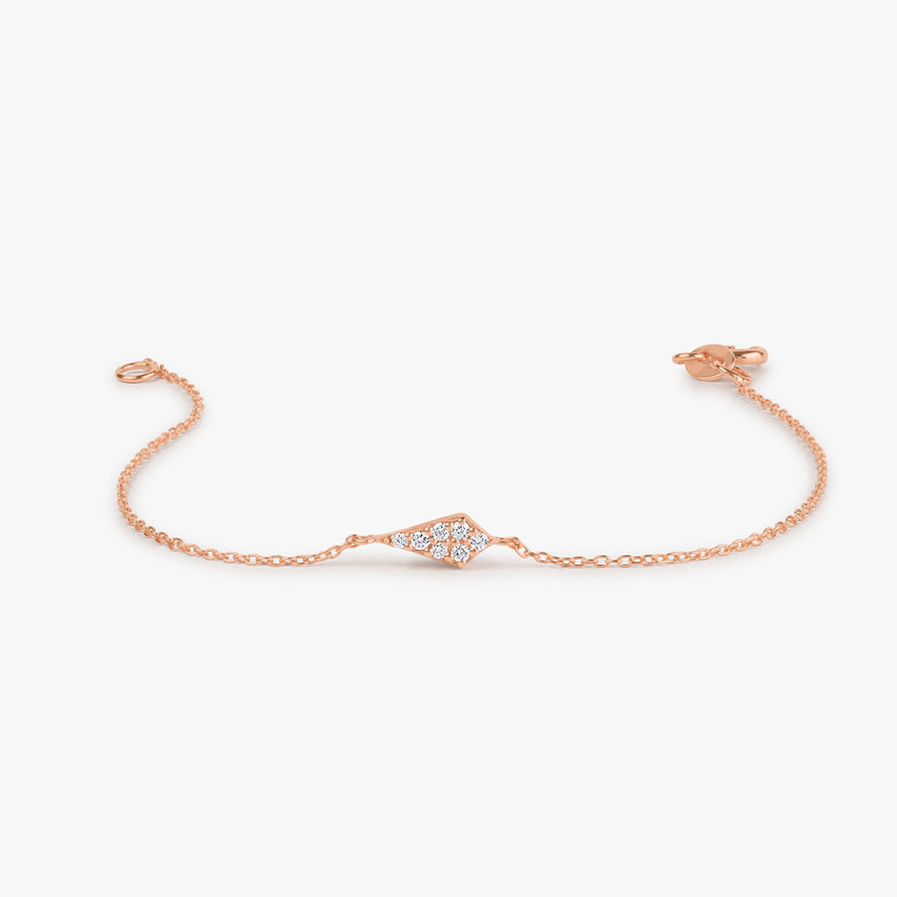 OBFJ1728 - Diamond Bracelet bracelets in selectable metal and diamond options - Roselle Jewelry view 5