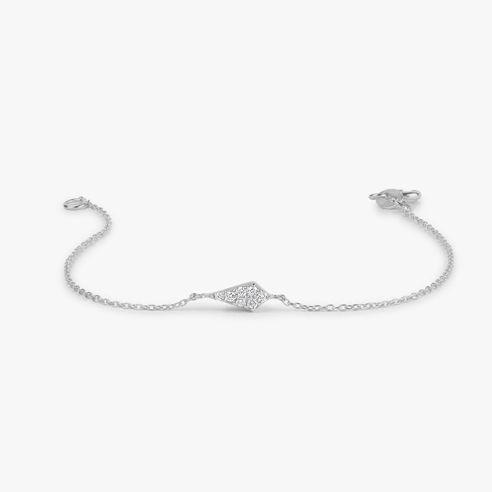 OBFJ1728 - Diamond Bracelet bracelets in selectable metal and diamond options - Roselle Jewelry view 6