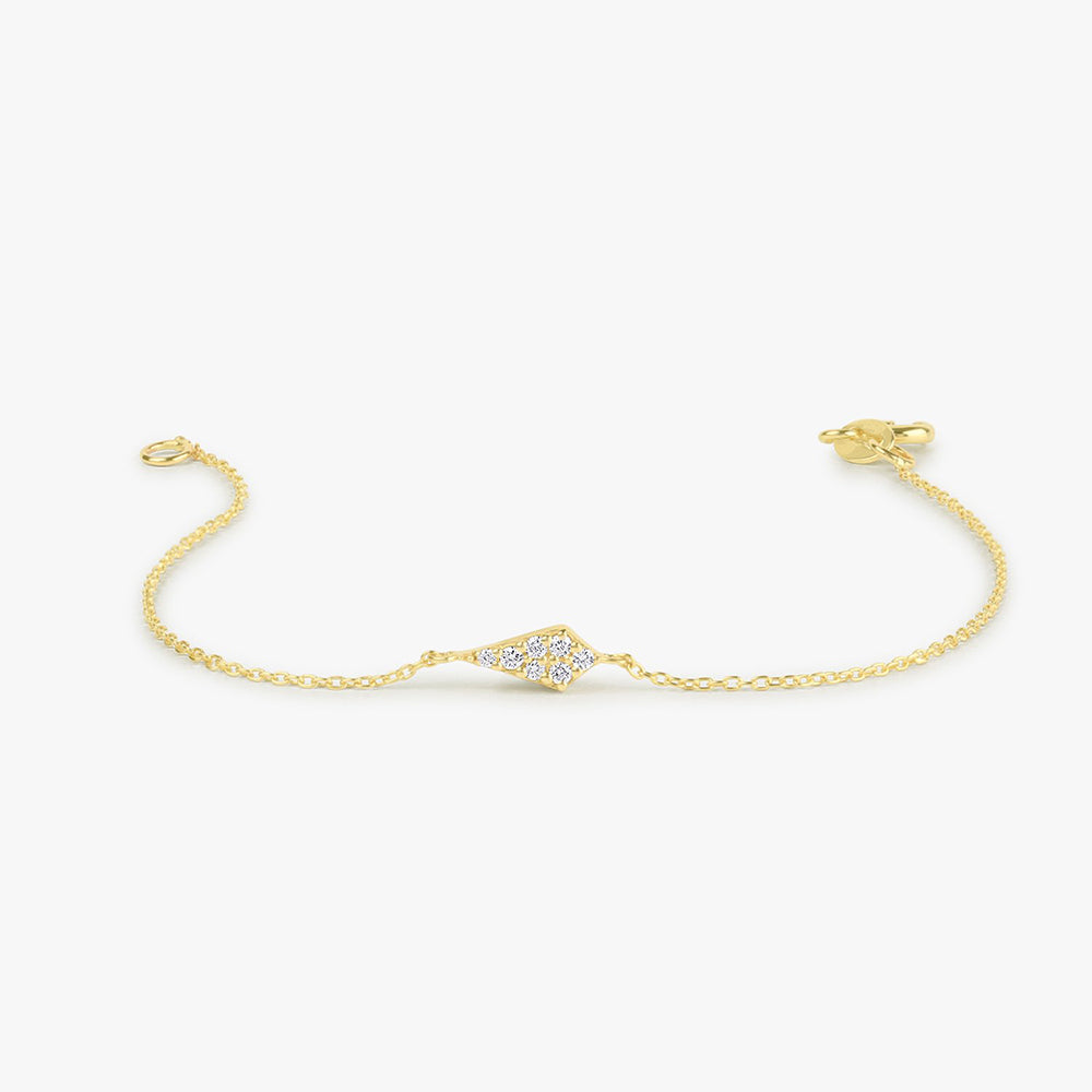 OBFJ1728 - Diamond Bracelet bracelets in selectable metal and diamond options - Roselle Jewelry view 1