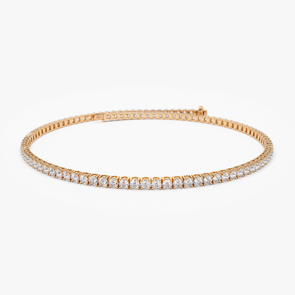 OBFJ2048 - Diamond Tennis Bracelet 2.20 ctw bracelets in selectable metal and diamond options - Roselle Jewelry view 8