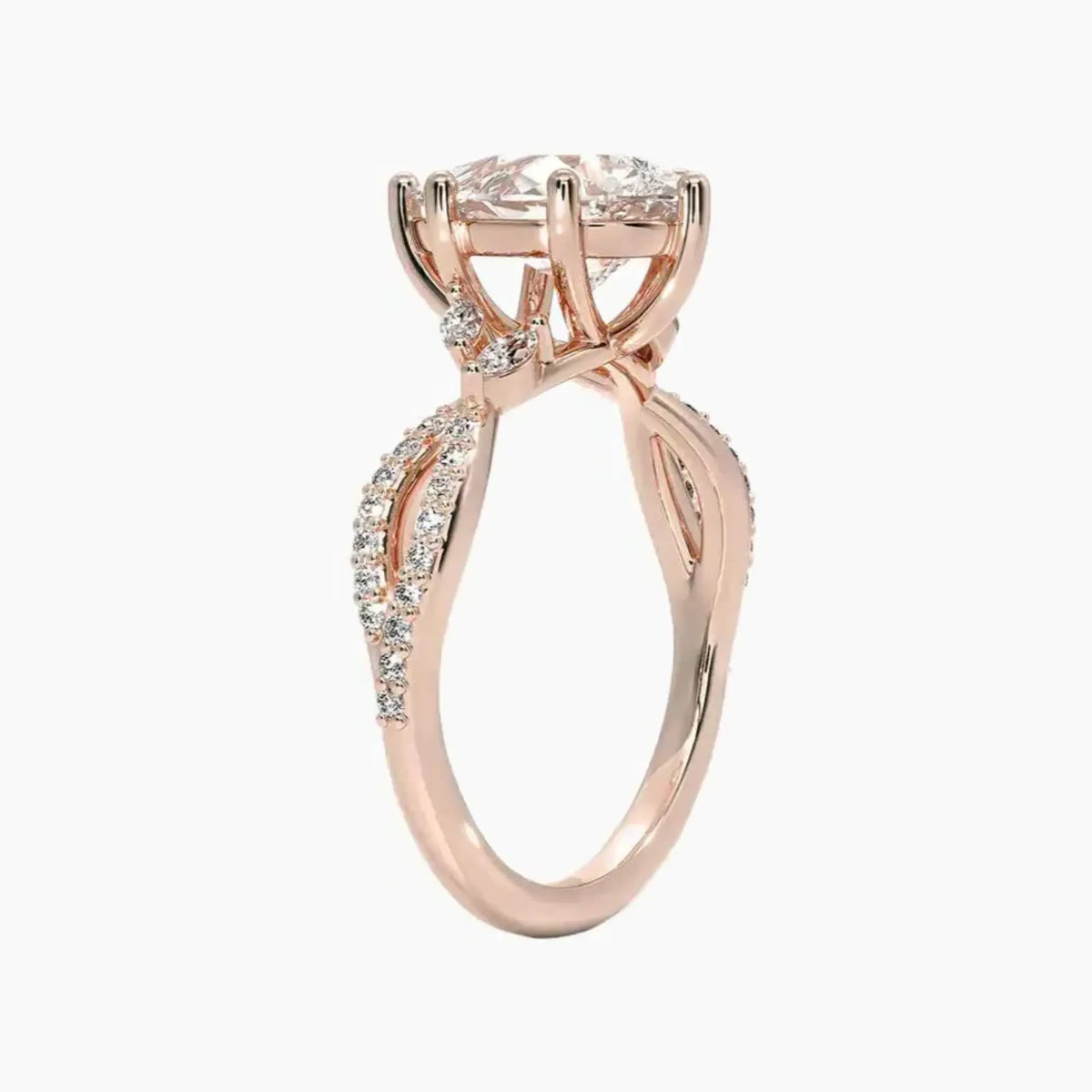 OBSER133 - Amara Luxe Adorned Pear engagement ring setting view 5