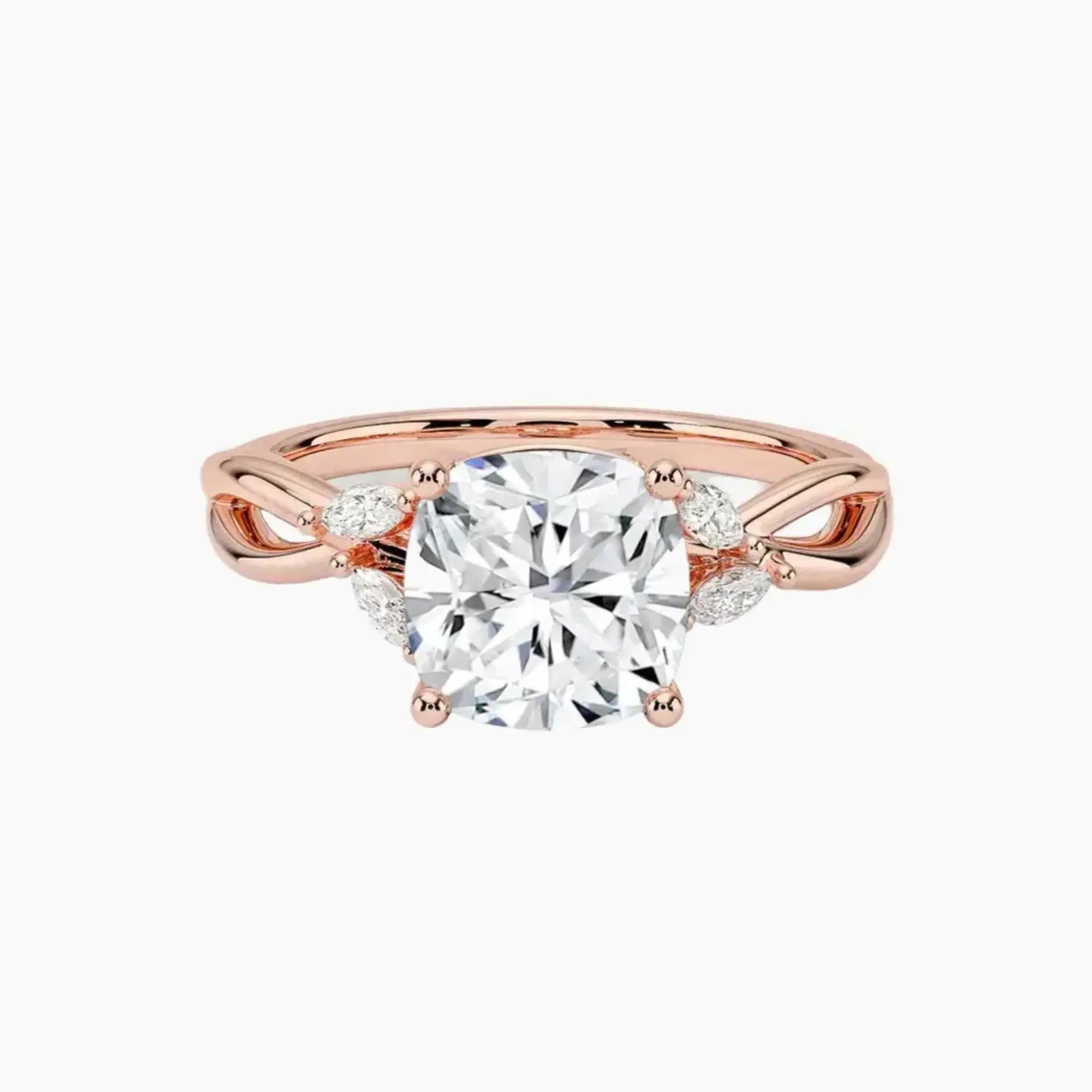OBSER252 - Amara Cushion engagement ring setting view 4