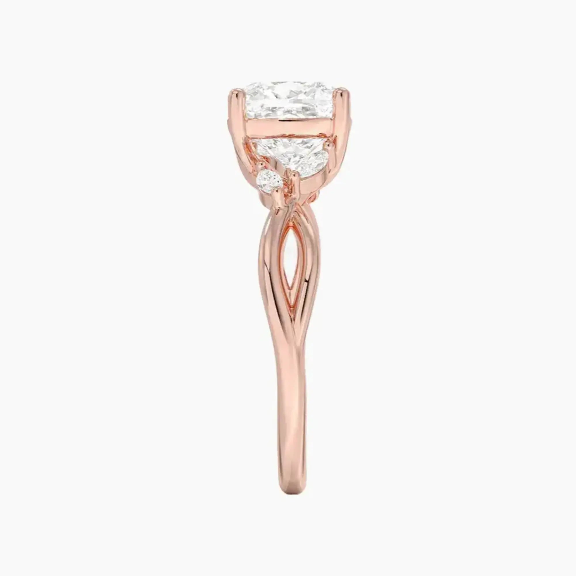OBSER252 - Amara Cushion engagement ring setting view 6