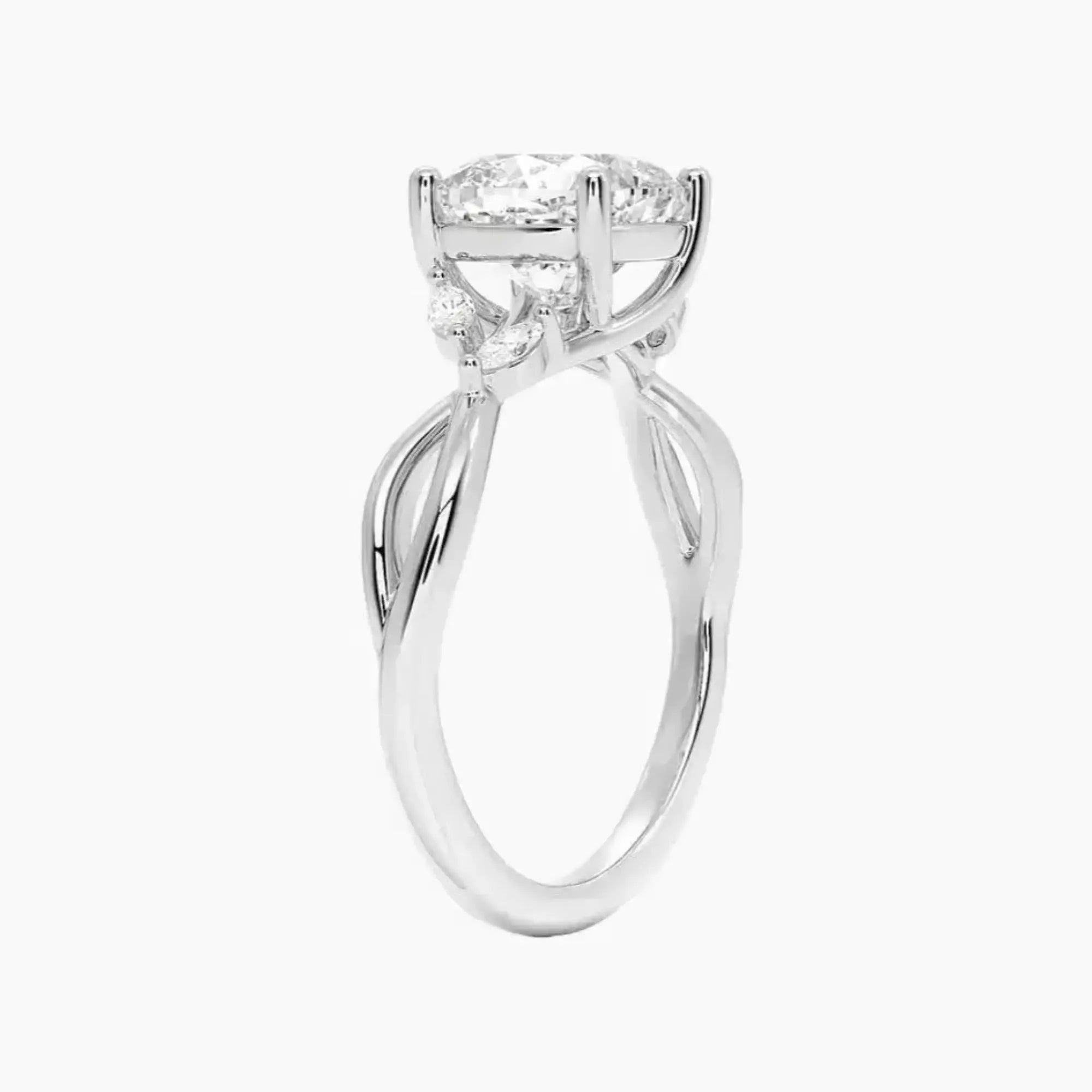 OBSER252 - Amara Cushion engagement ring setting view 2