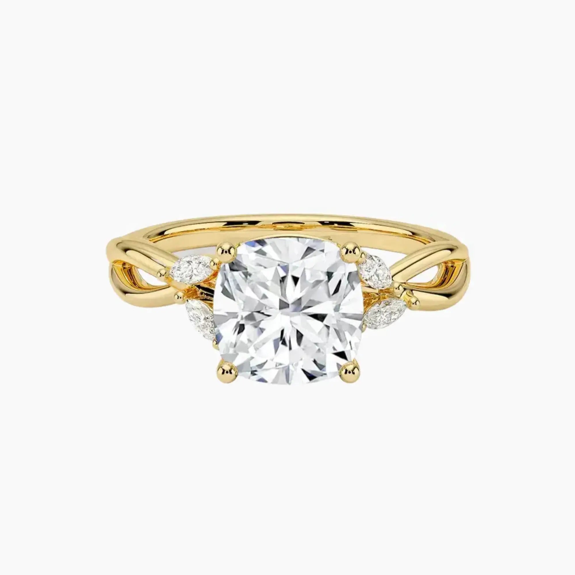 OBSER252 - Amara Cushion engagement ring setting view 7
