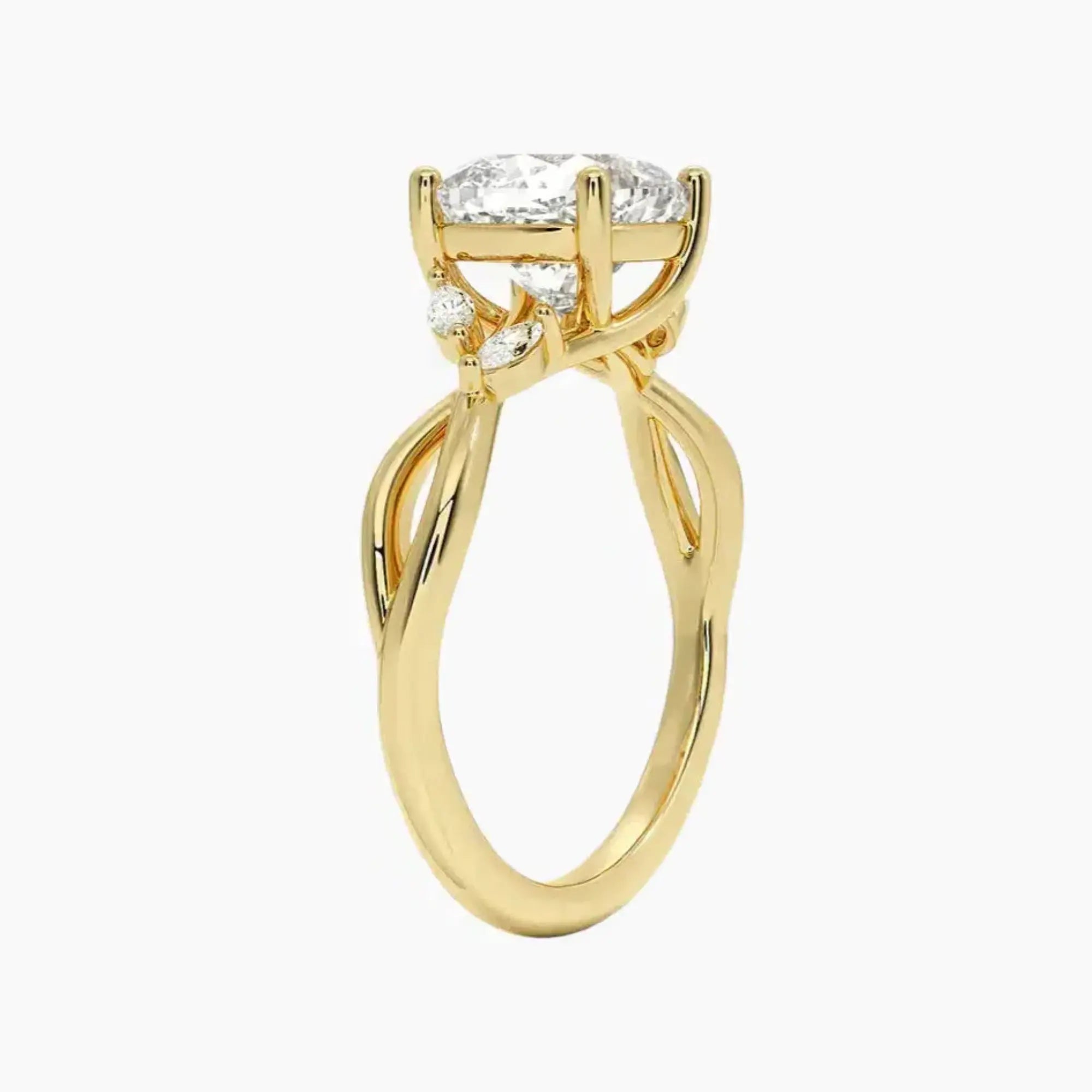 OBSER252 - Amara Cushion engagement ring setting view 8