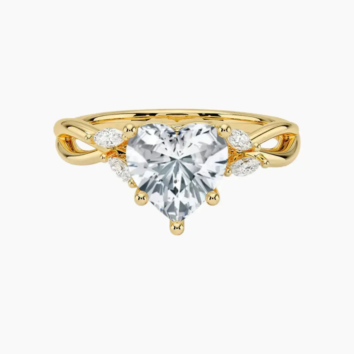 OBSER246 - Amara Heart engagement ring setting view 7