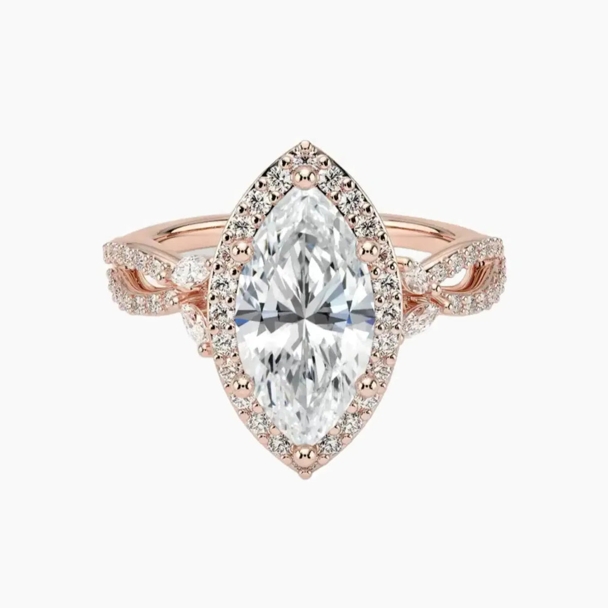 OBSER486 - Nerissa Halo Marquise engagement ring setting view 4