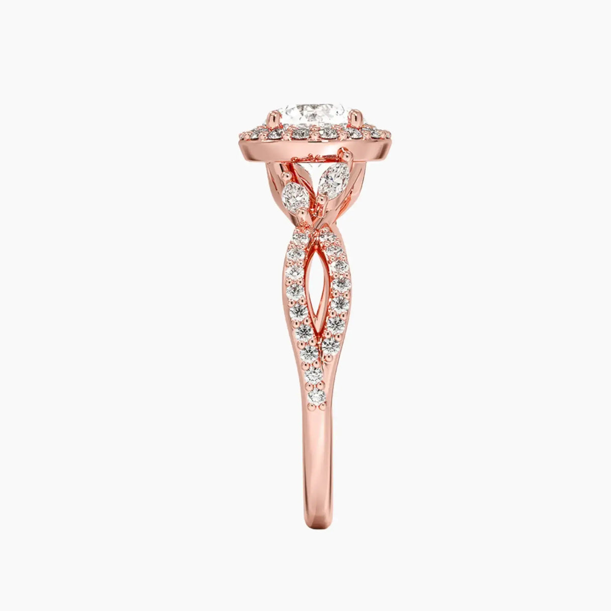 OBSER491 - Nerissa Halo Round engagement ring setting view 9