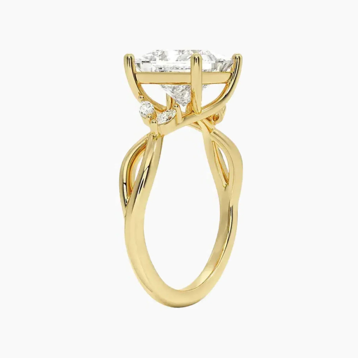 OBSER250 - Amara Princess engagement ring setting view 8