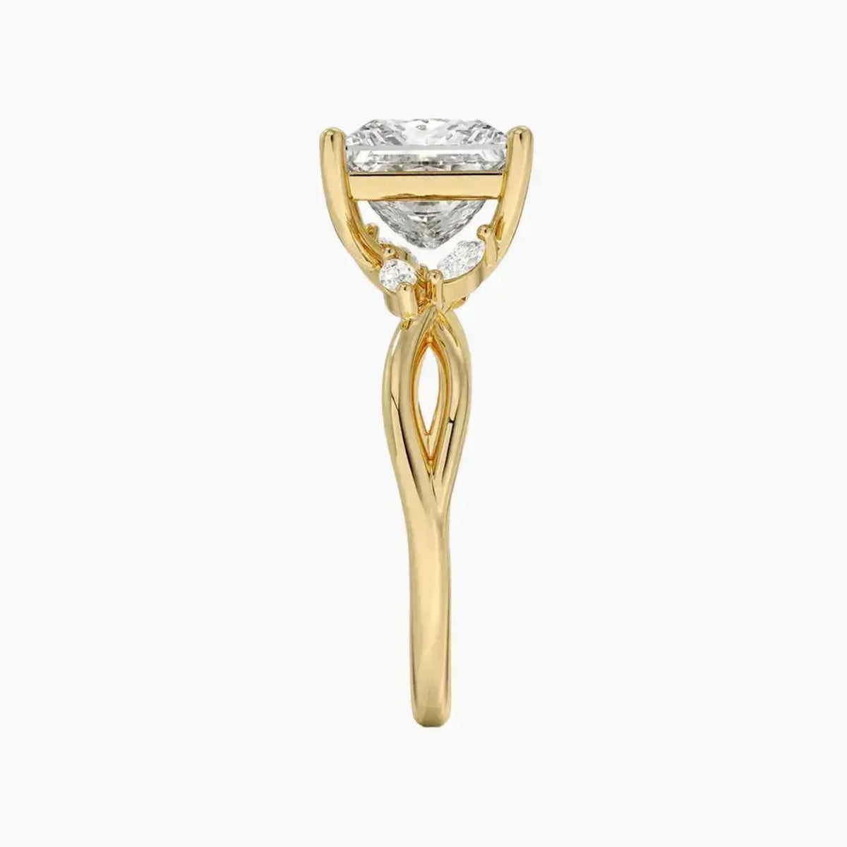 OBSER250 - Amara Princess engagement ring setting view 9