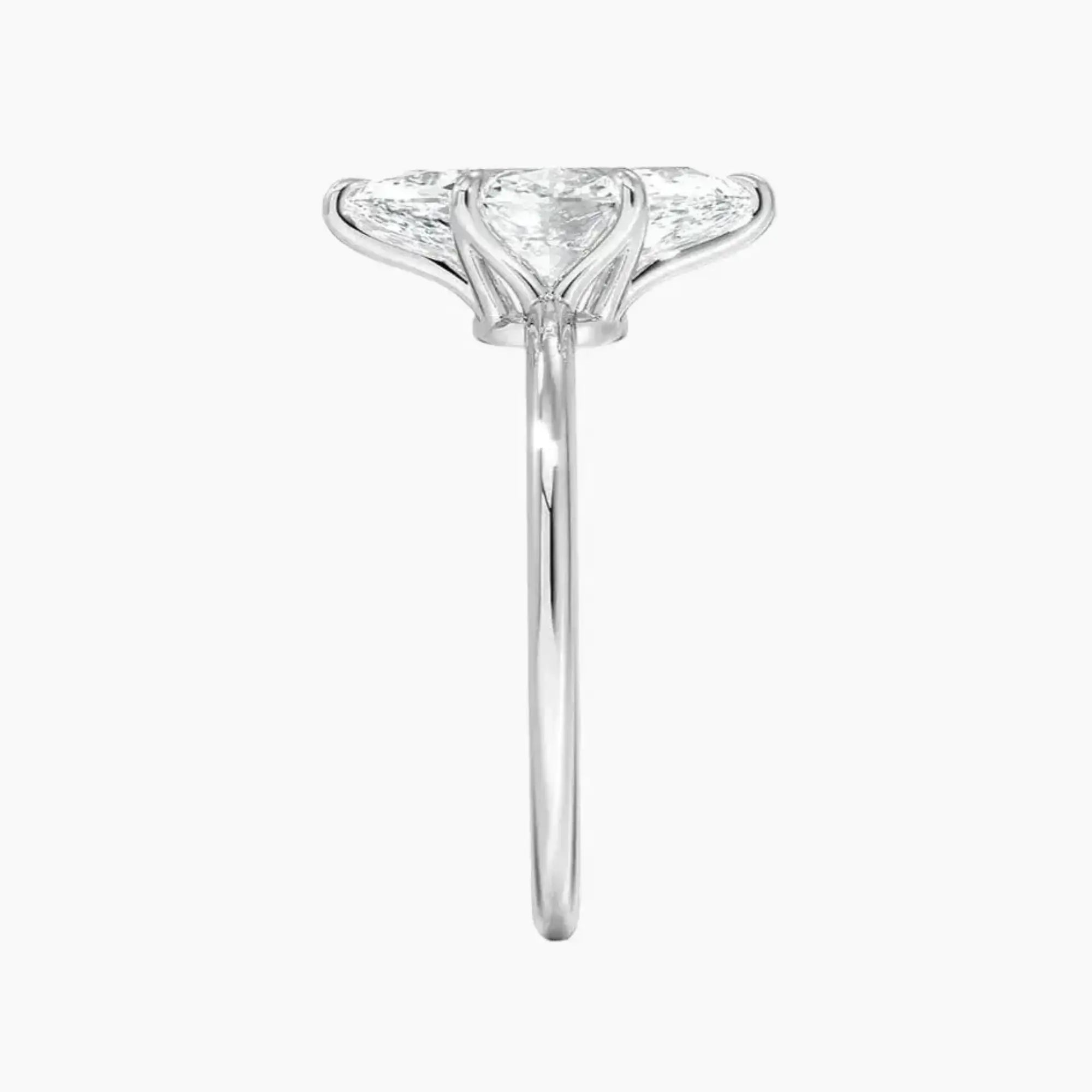 OBSER392 - Faye Solitaire Marquise engagement ring setting view 3