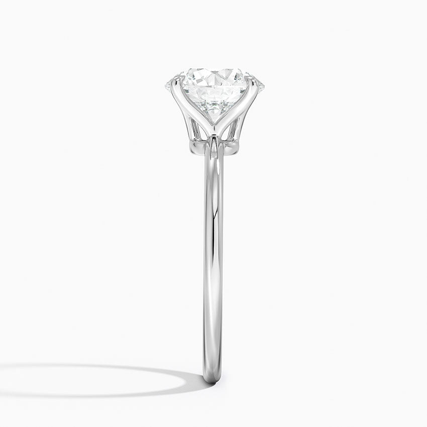 Petite Elodie Solitaire Engagement Ring [Setting Only] - EC114