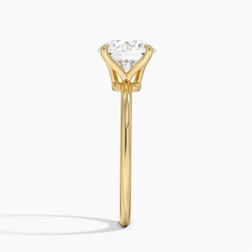 Petite Elodie Solitaire Engagement Ring [Setting Only] - EC114