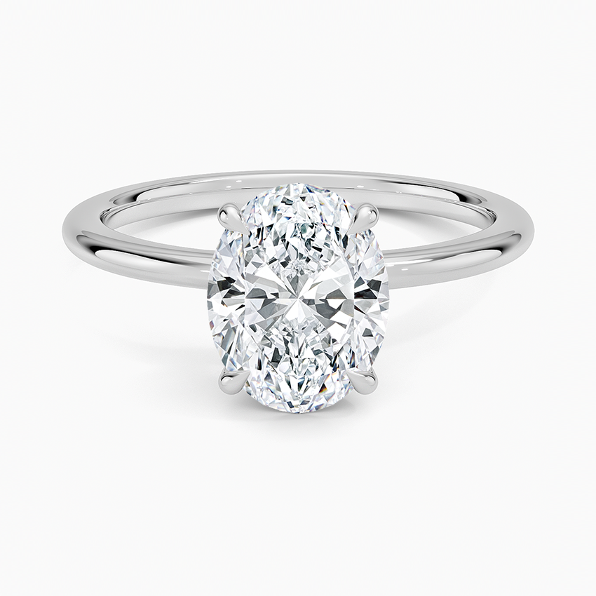 Petite Elodie Solitaire Engagement Ring [Setting Only] - EC114