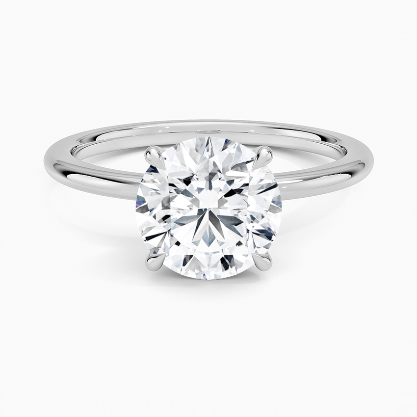 Petite Elodie Solitaire Engagement Ring [Setting Only] - EC114