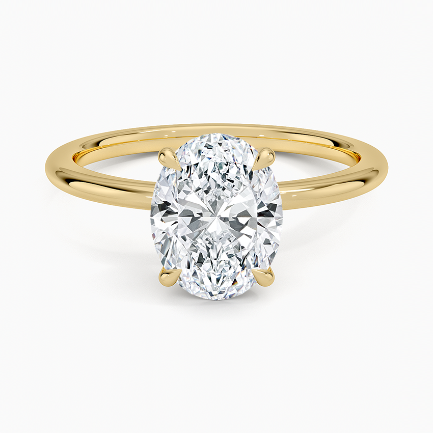 Petite Elodie Solitaire Engagement Ring [Setting Only] - EC114