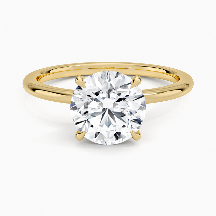 Petite Elodie Solitaire Engagement Ring [Setting Only] - EC114