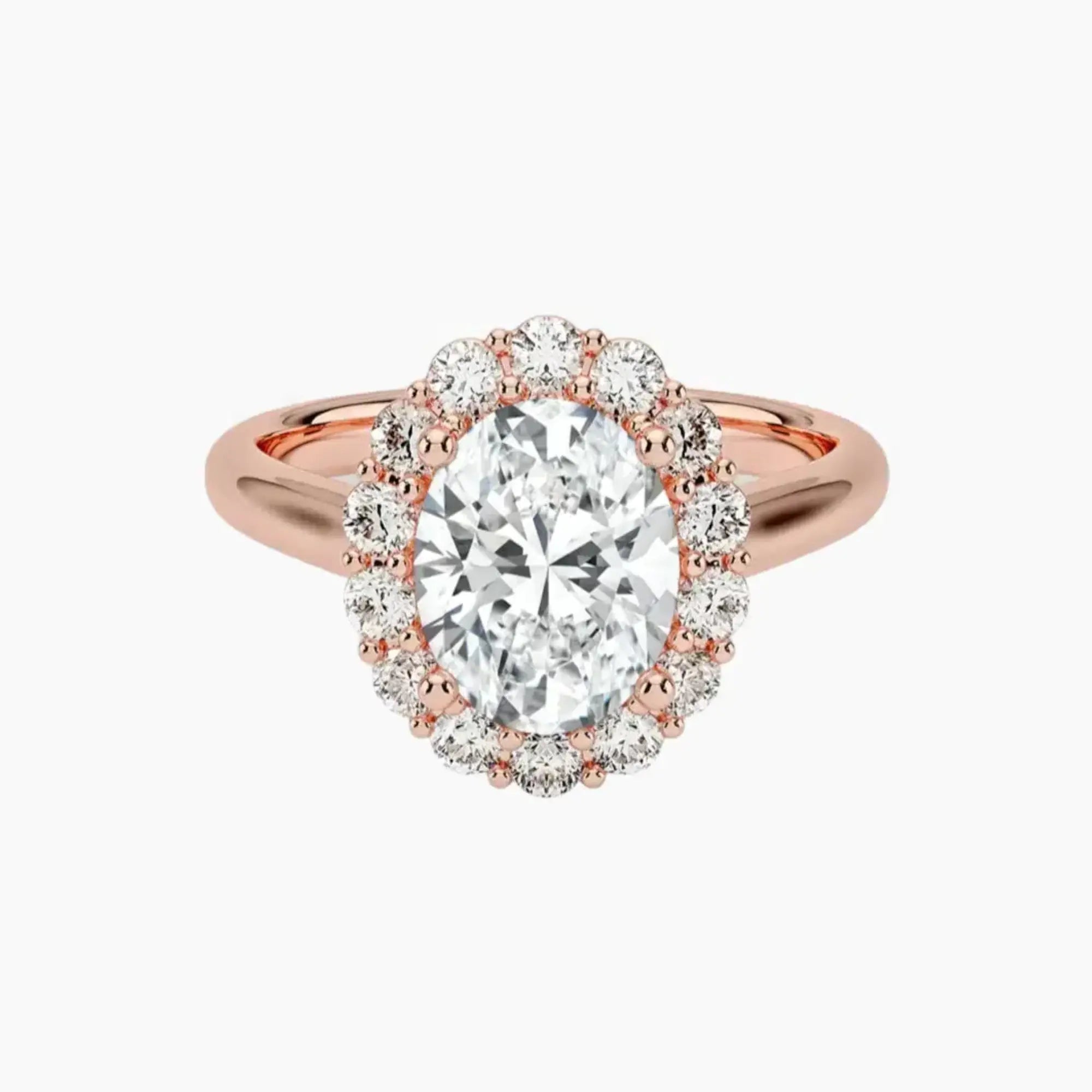 OBSER448 - Fiora Halo Oval engagement ring setting view 4