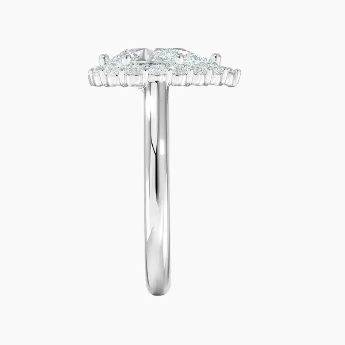 OBSER446 - Fiora Halo Pear engagement ring setting view 3