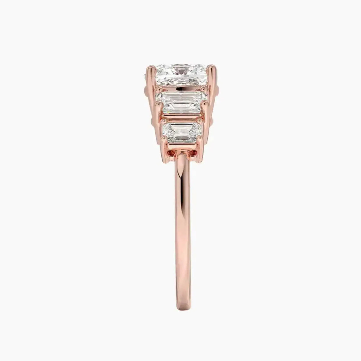 OBSER315 - Katerina Five Stone Cushion engagement ring setting view 6