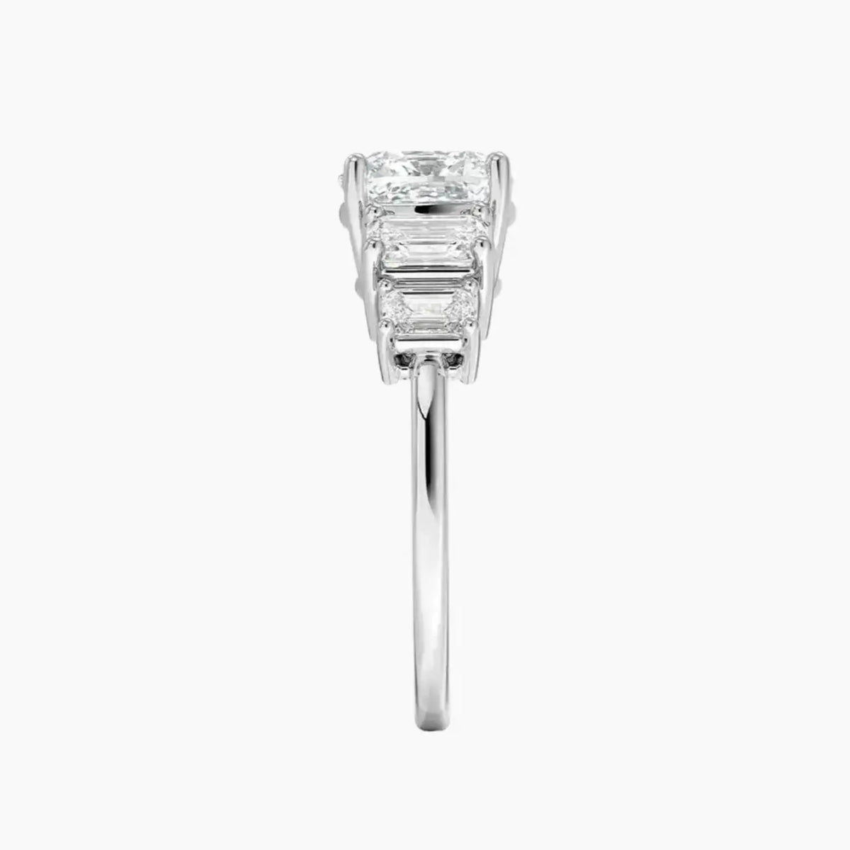 OBSER315 - Katerina Five Stone Cushion engagement ring setting view 3