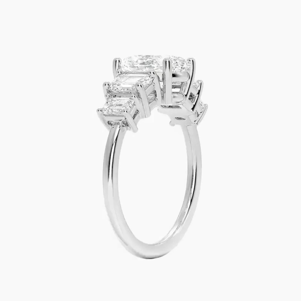 OBSER316 - Katerina Five Stone Oval engagement ring setting view 2