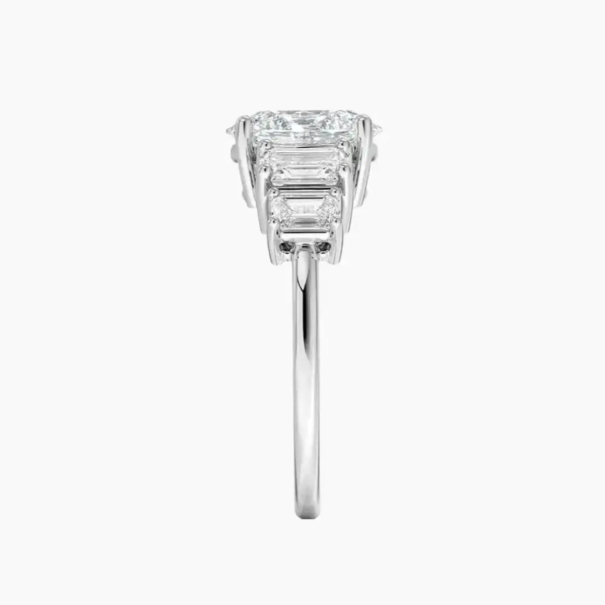 OBSER316 - Katerina Five Stone Oval engagement ring setting view 3