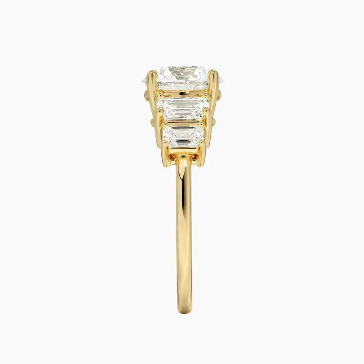 OBSER317 - Katerina Five Stone Round engagement ring setting view 9