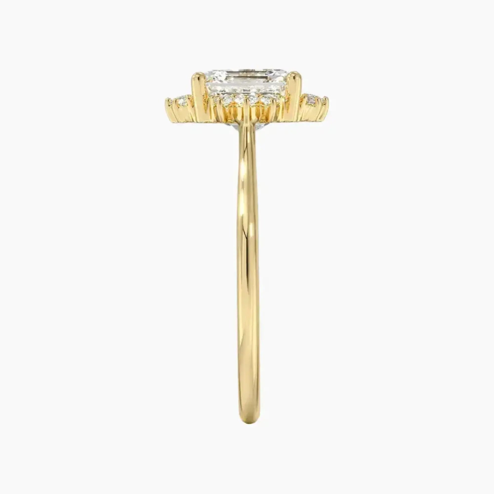 OBSER427 - Nadia Halo Asscher engagement ring setting view 9