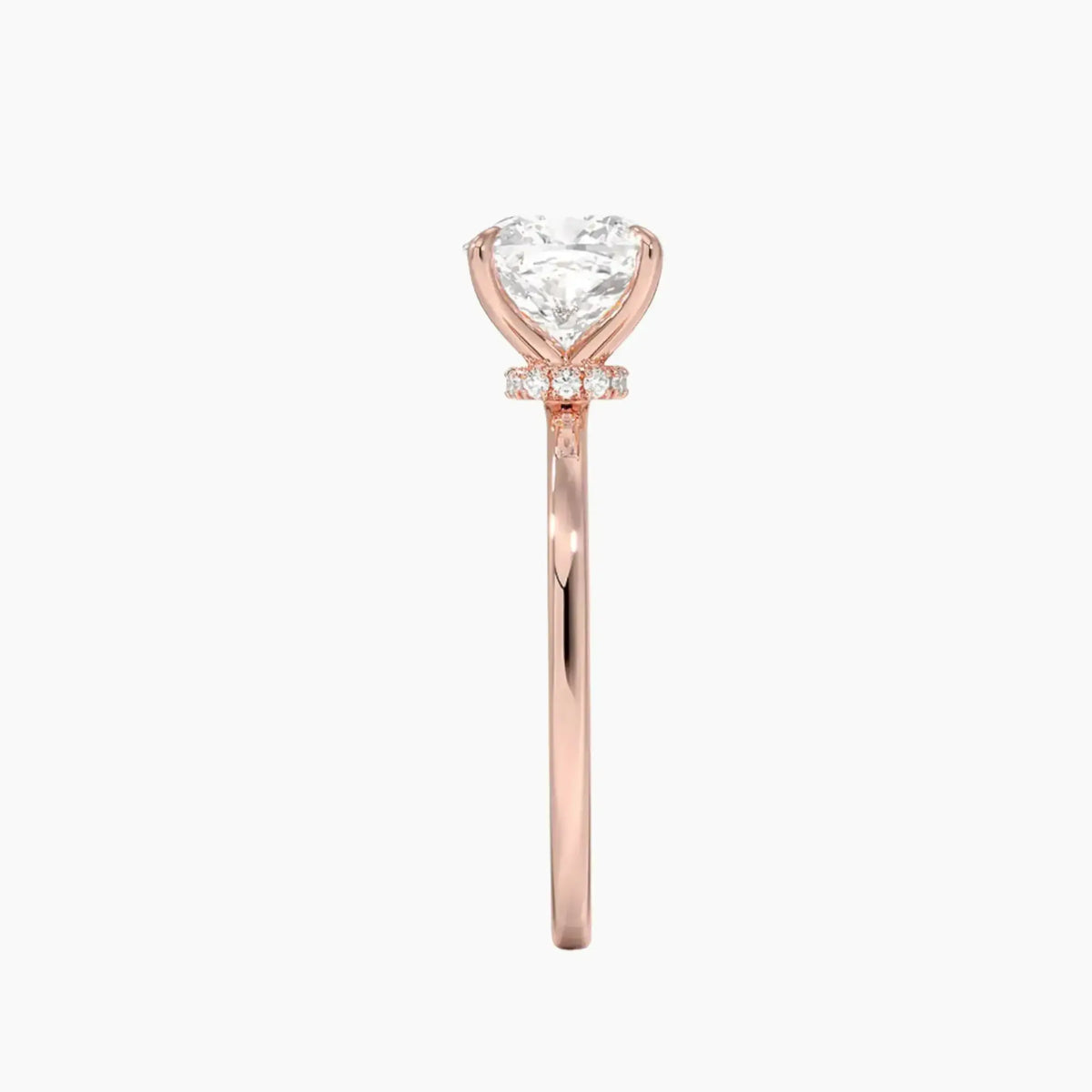OBSER391 - Giselle Solitaire Cushion engagement ring setting view 6