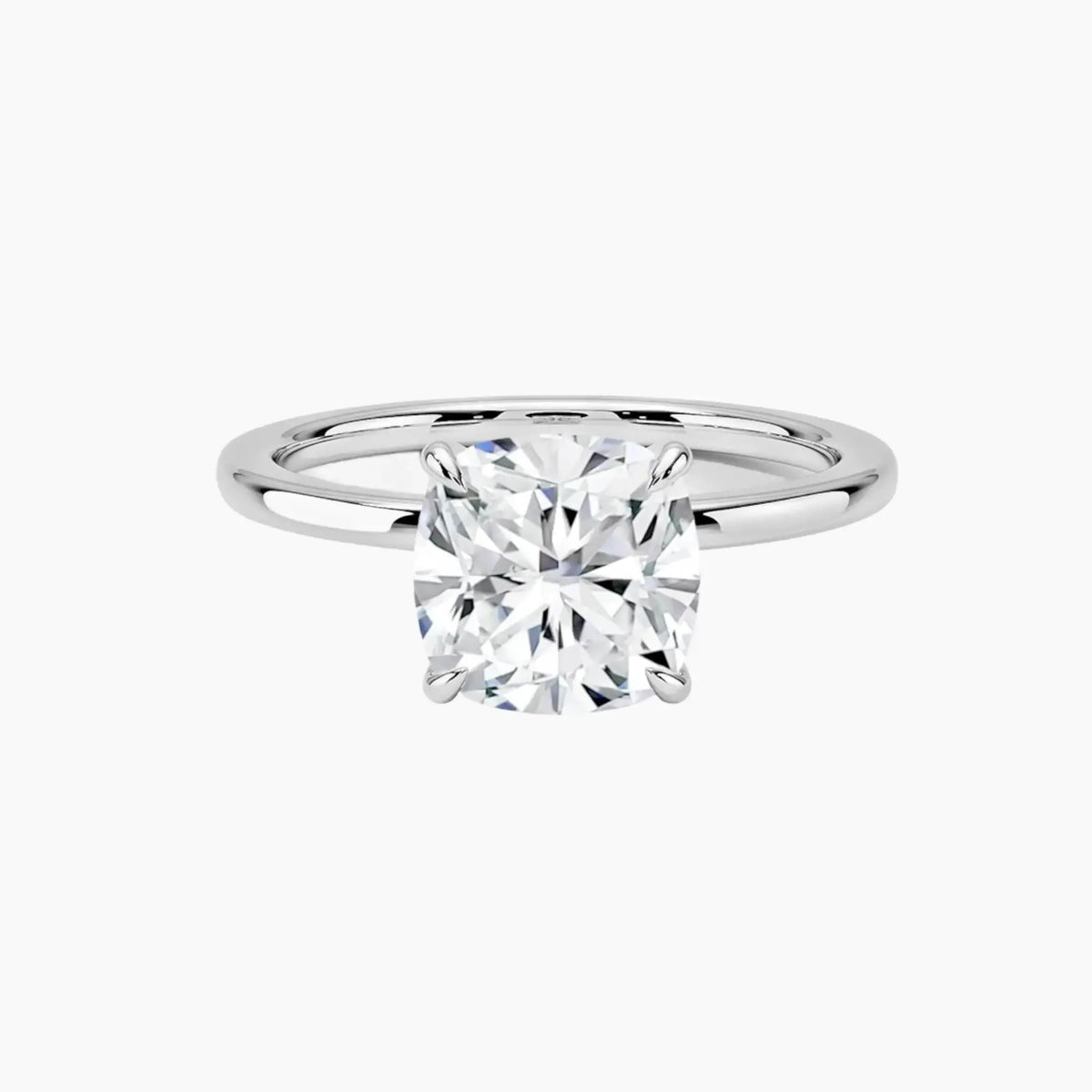 OBSER391 - Giselle Solitaire Cushion engagement ring setting view 1