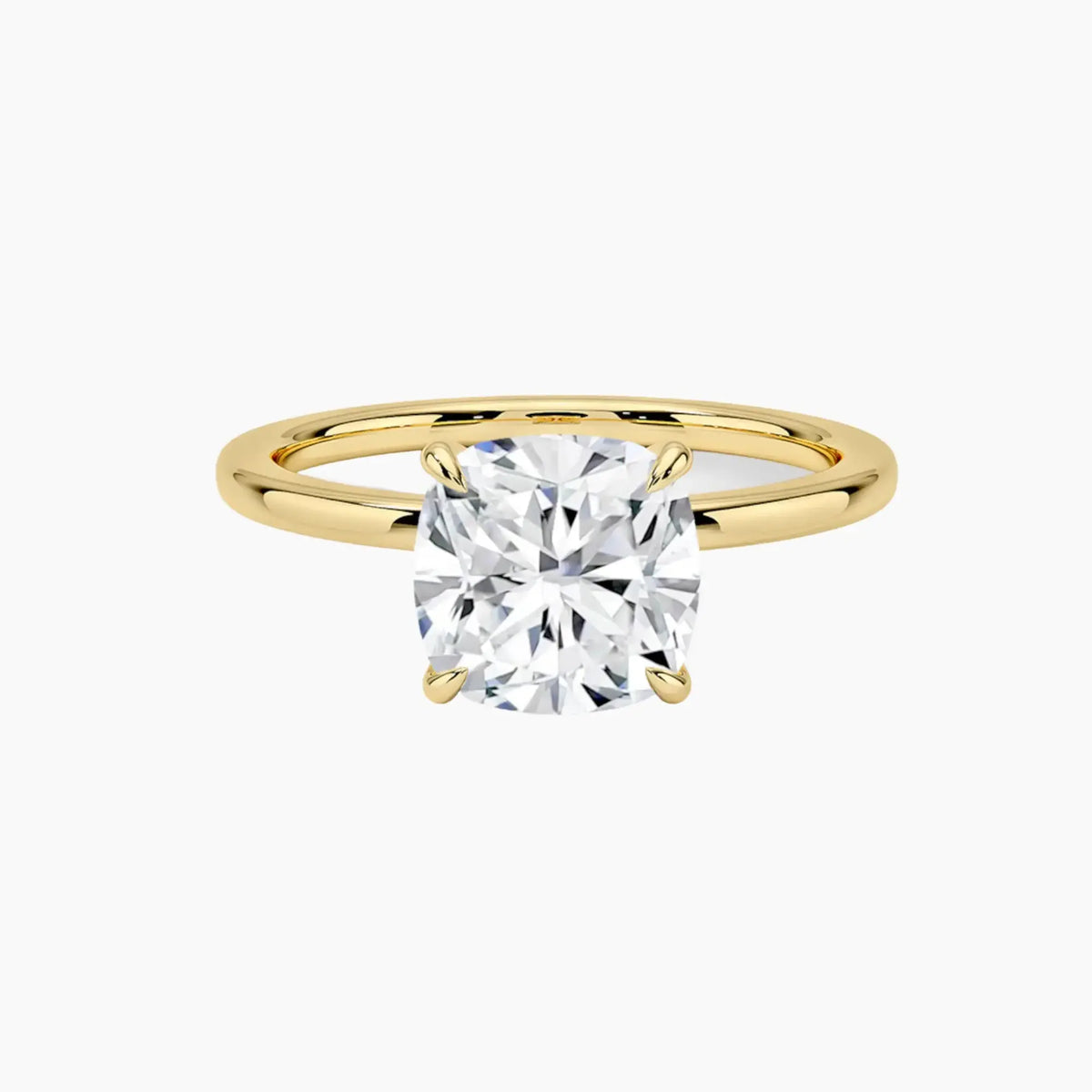 OBSER391 - Giselle Solitaire Cushion engagement ring setting view 7