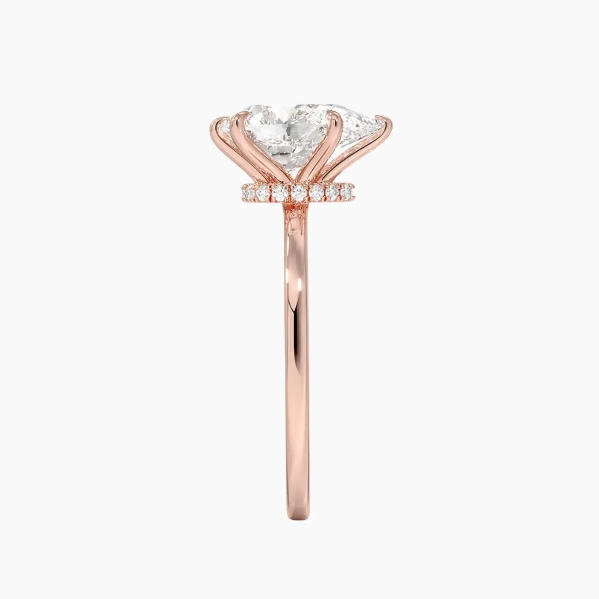 OBSER390 - Giselle Solitaire Pear engagement ring setting view 6