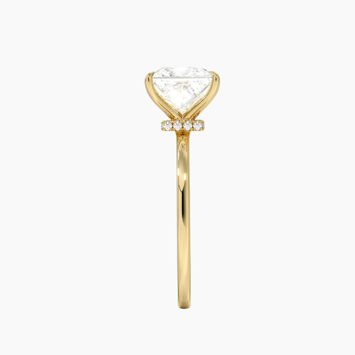 OBSER389 - Giselle Solitaire Princess engagement ring setting view 9
