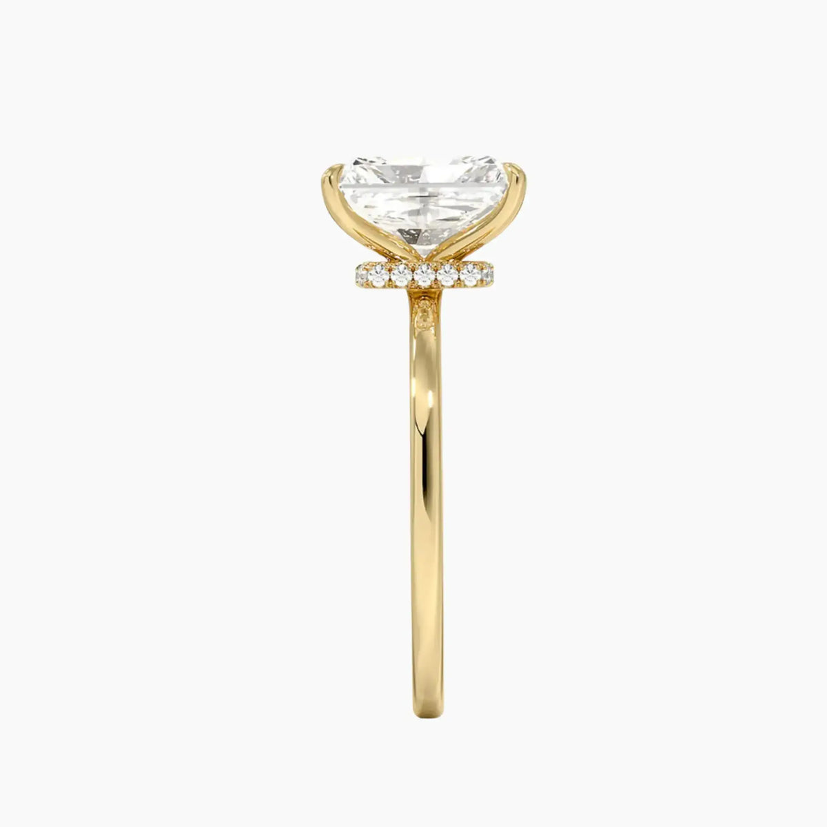OBSER067 - Giselle Solitaire Radiant engagement ring setting view 9