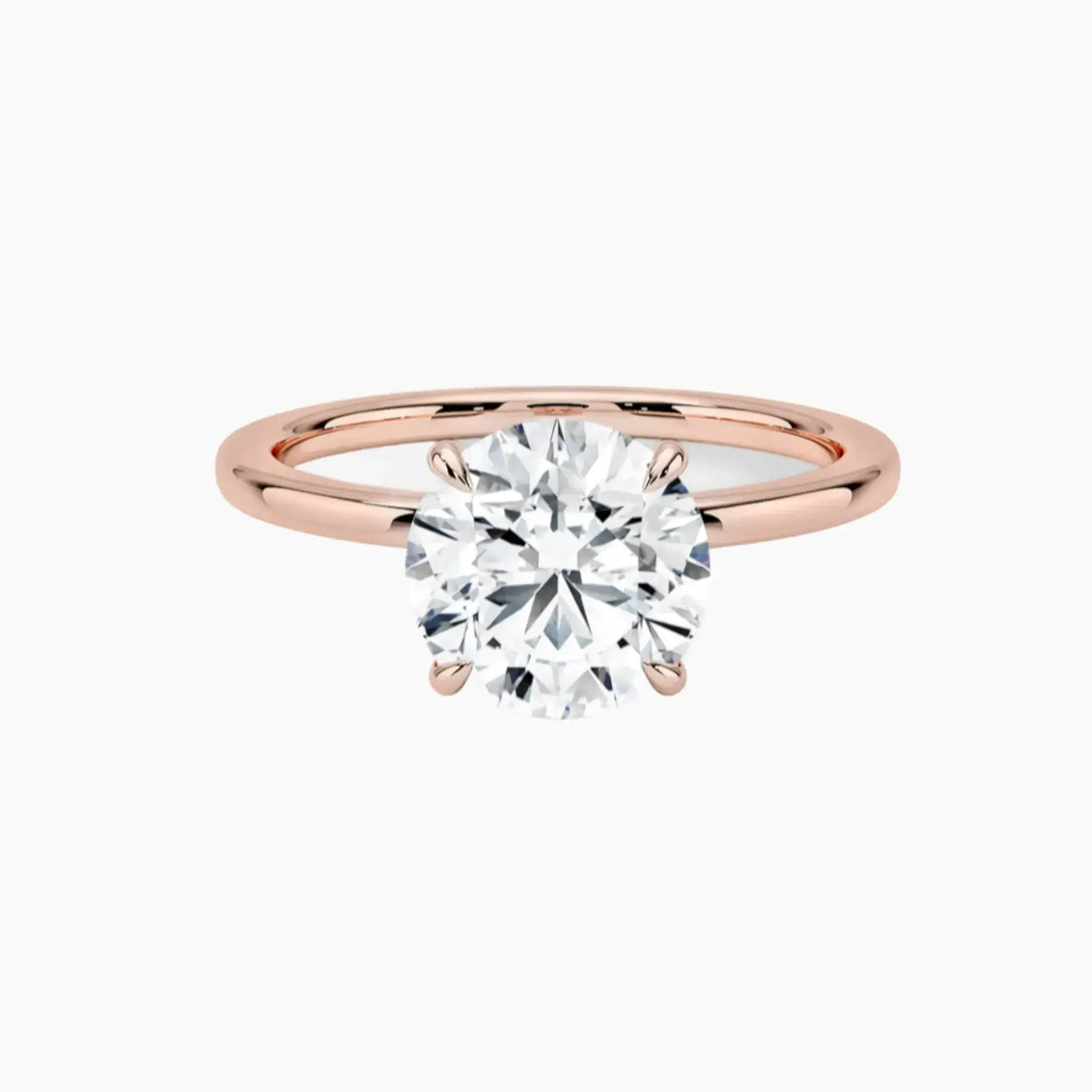 OBSER159 - Giselle Solitaire Round engagement ring setting view 4