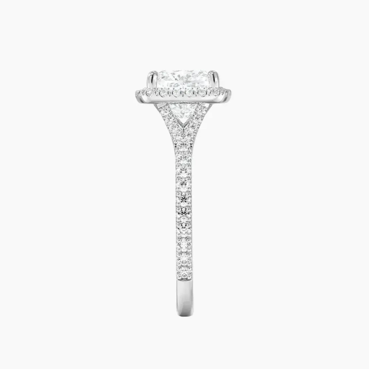 OBSER510 - Lysandra Halo Cushion engagement ring setting view 3