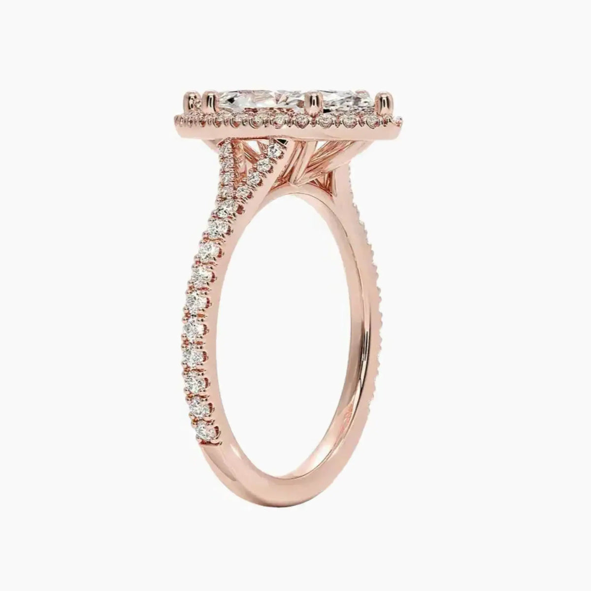 OBSER104 - Lysandra Halo Marquise engagement ring setting view 5