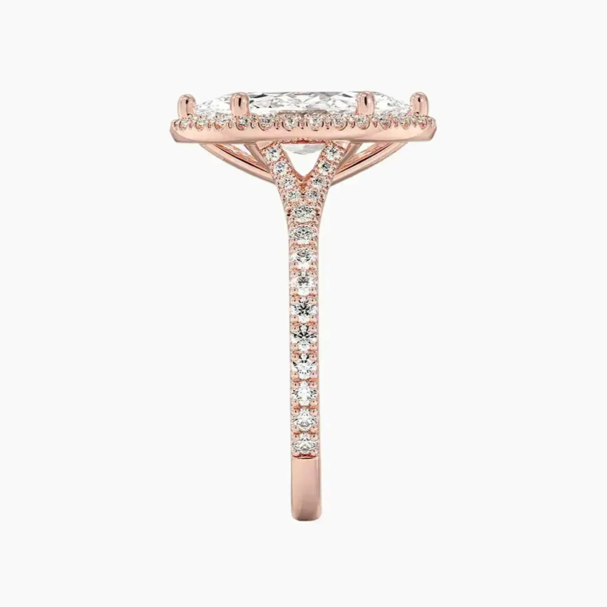OBSER104 - Lysandra Halo Marquise engagement ring setting view 6