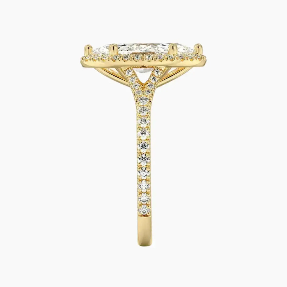 OBSER104 - Lysandra Halo Marquise engagement ring setting view 9