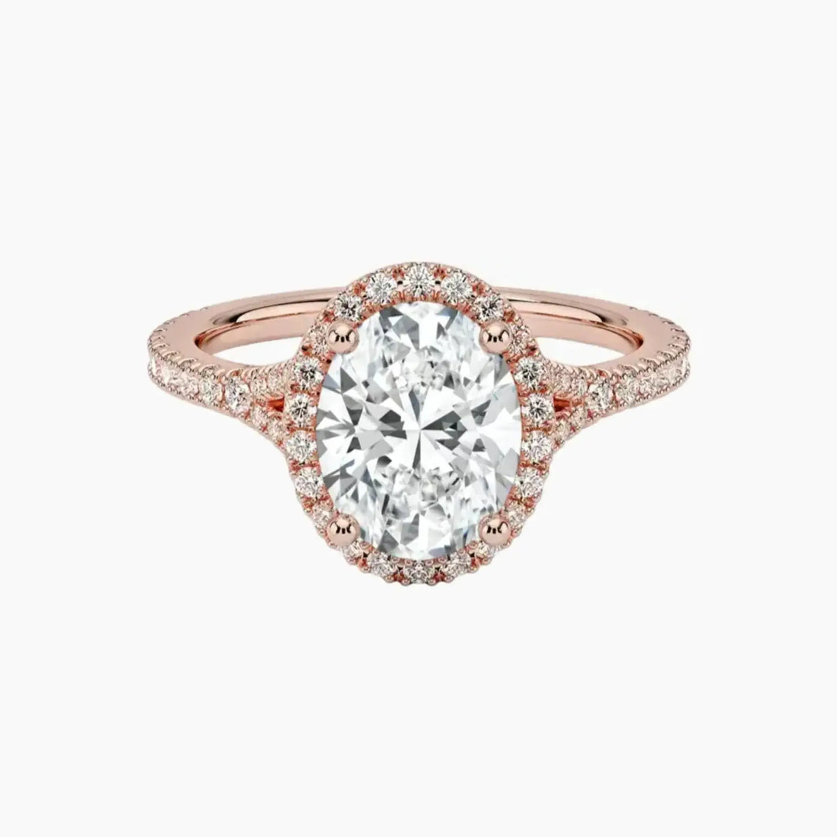 OBSER173 - Lysandra Halo Oval engagement ring setting view 4