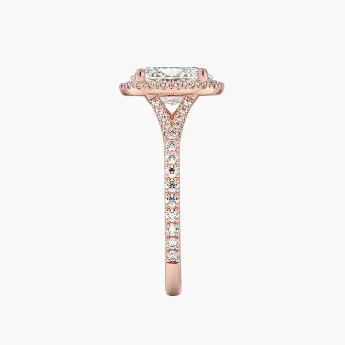 OBSER173 - Lysandra Halo Oval engagement ring setting view 6