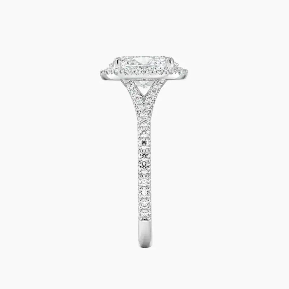 OBSER173 - Lysandra Halo Oval engagement ring setting view 3