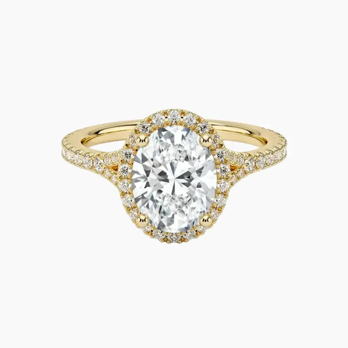 OBSER173 - Lysandra Halo Oval engagement ring setting view 7