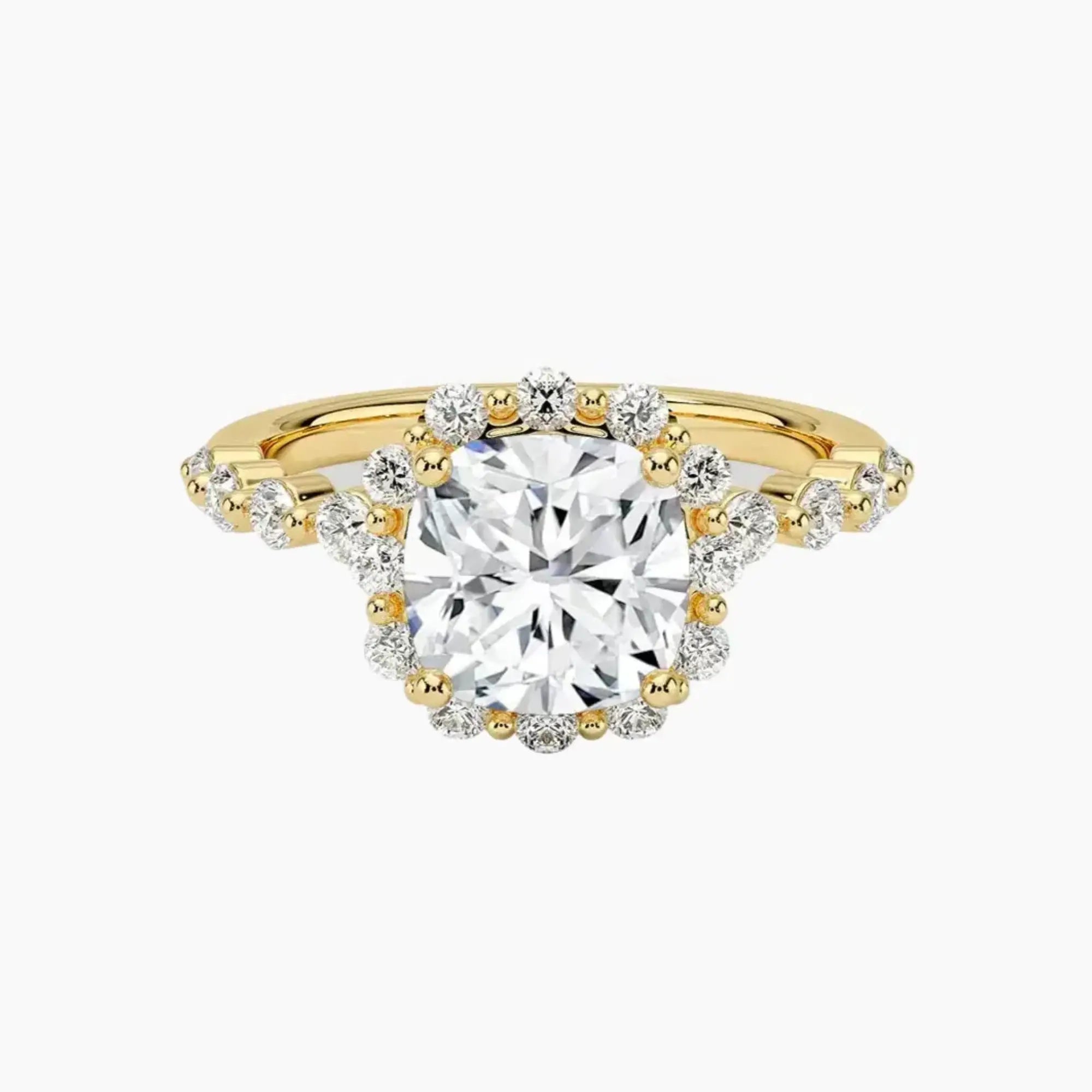 OBSER417 - Anthea Halo Cushion engagement ring setting view 7