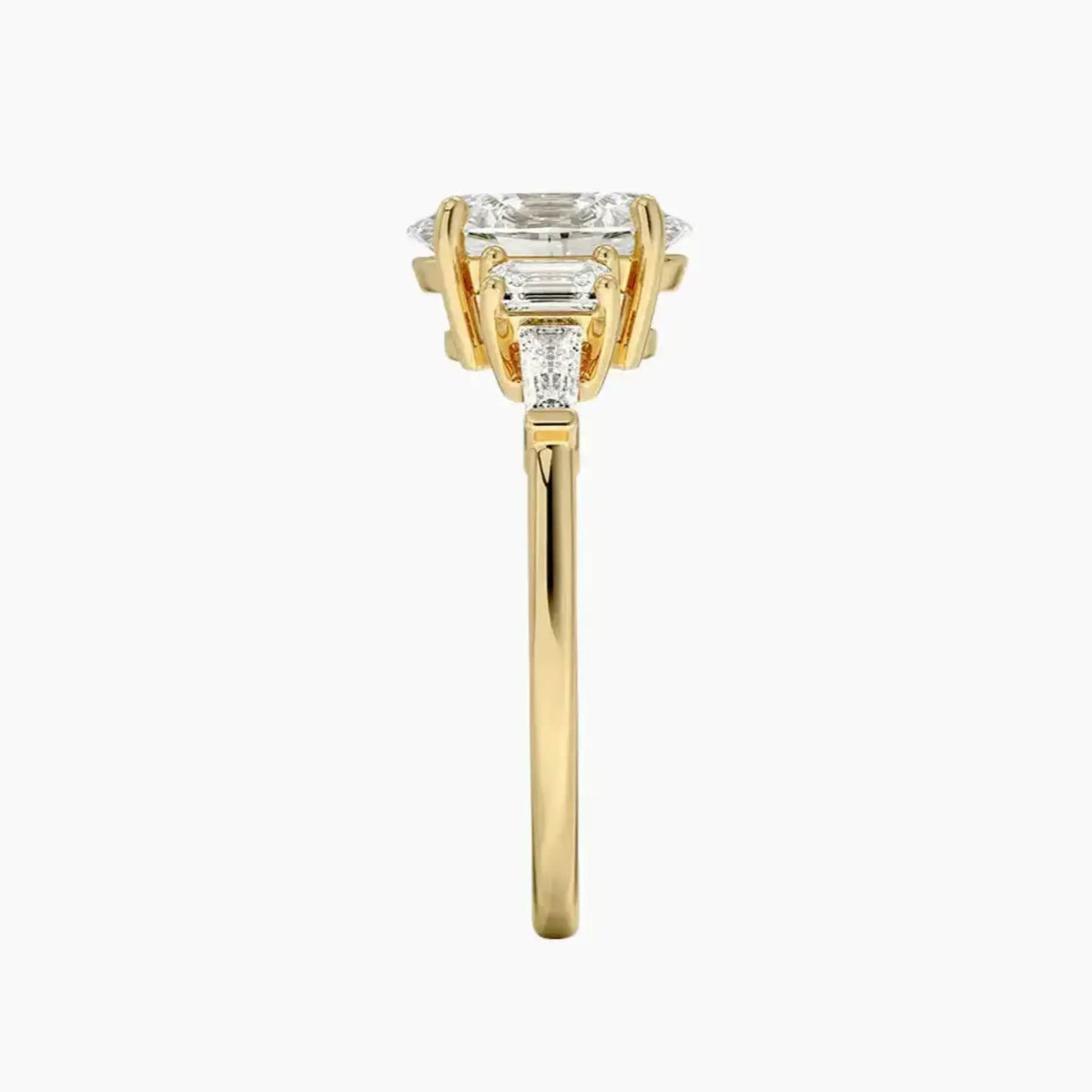 OBSER349 - Delphine Five Stone Oval engagement ring setting view 9