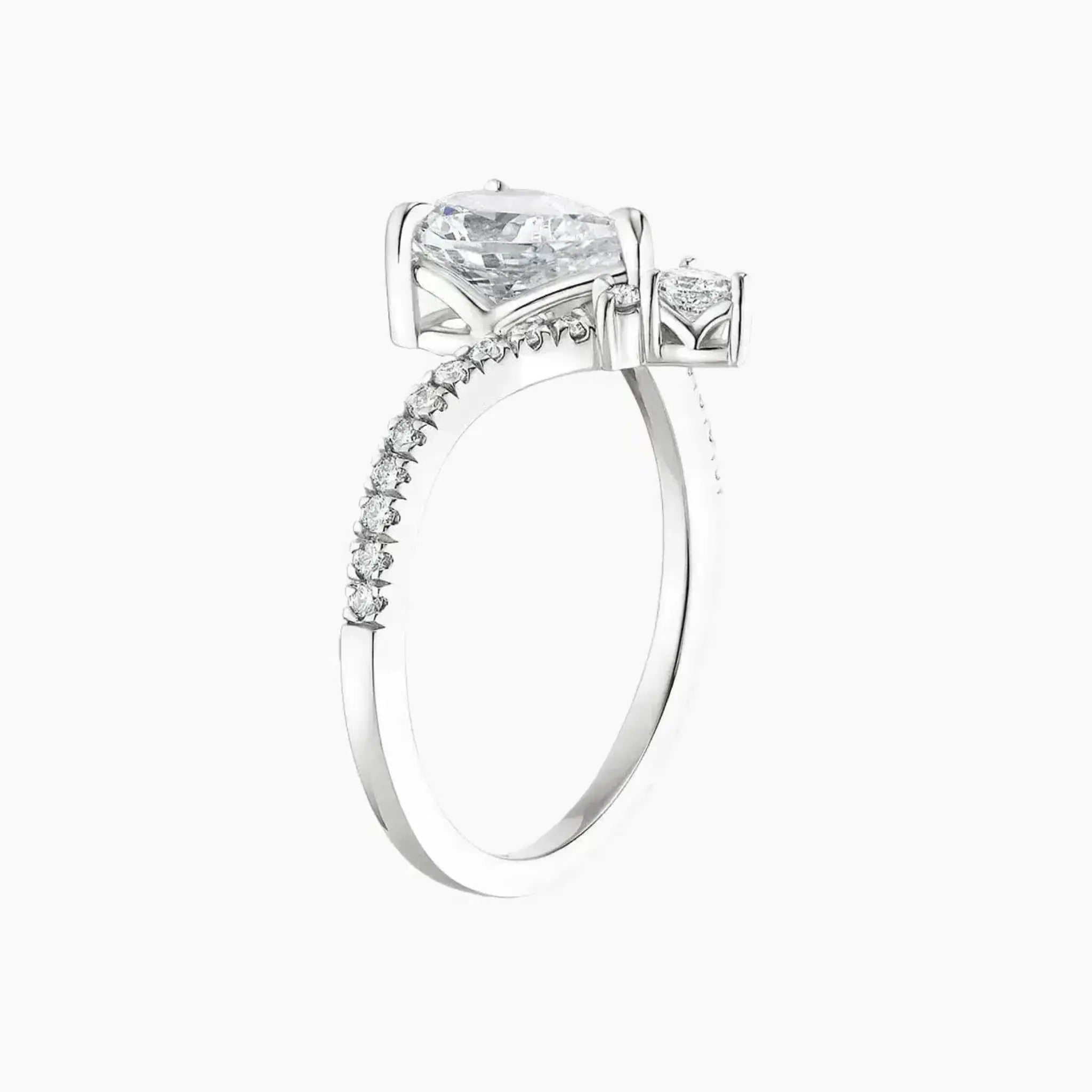 OBSER096 - Esme Solitaire Princess engagement ring setting view 2