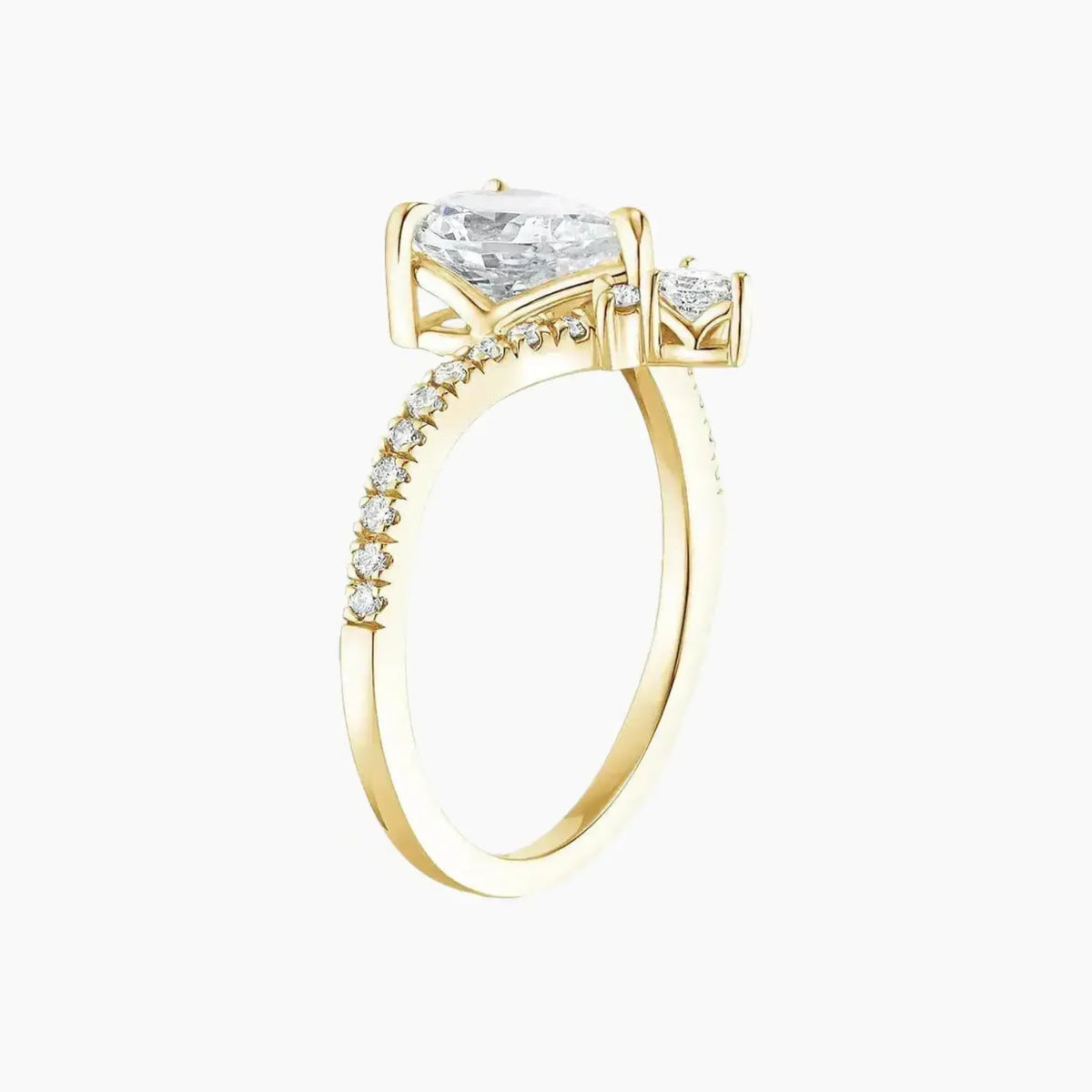 OBSER096 - Esme Solitaire Princess engagement ring setting view 6