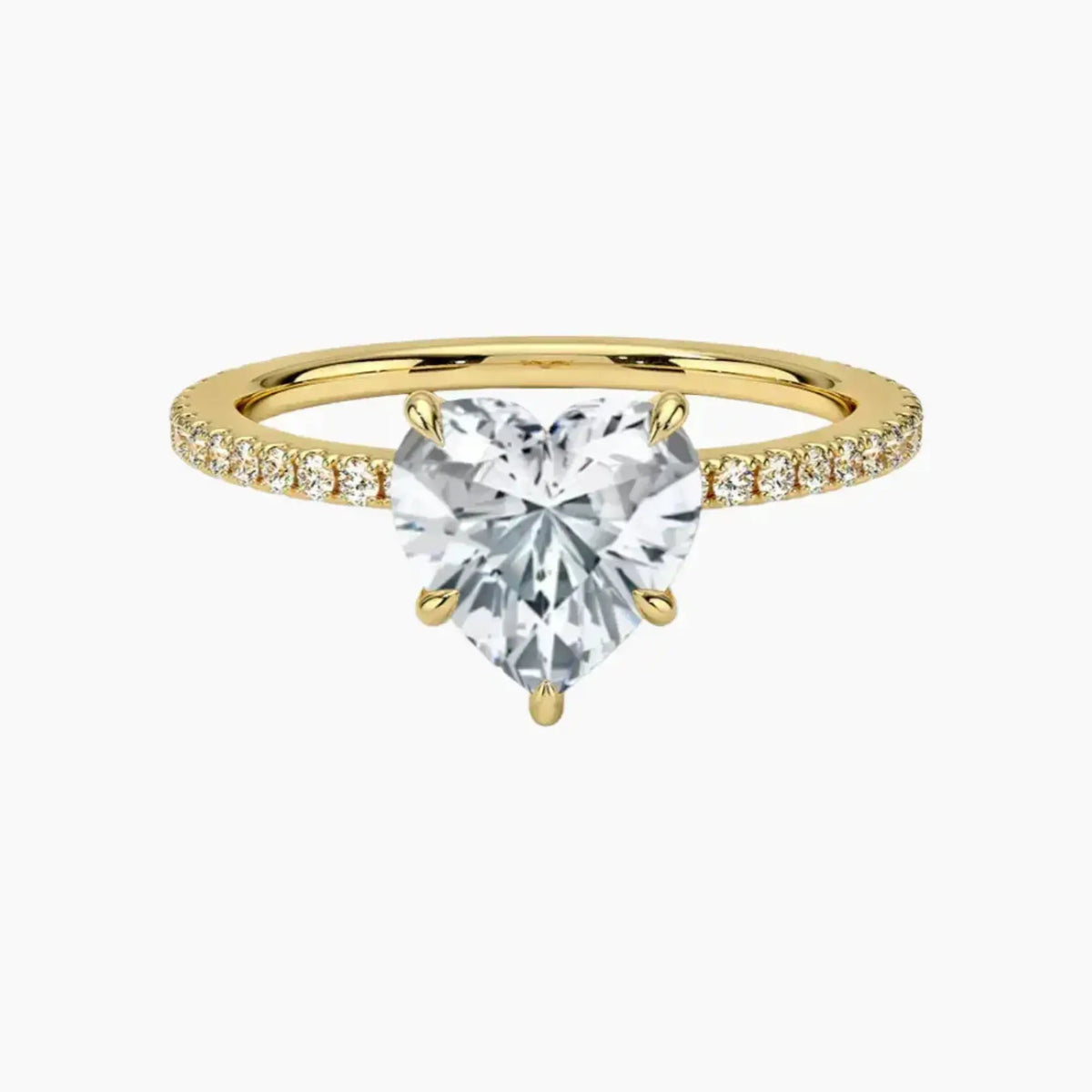 OBSER128 - Adalia Heart engagement ring setting view 7